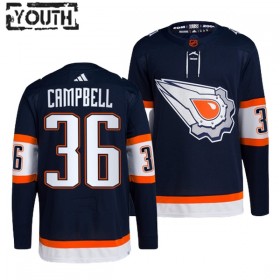 Edmonton Oilers Trikot Jack Campbell 36 Adidas 2022-23 Navy Reverse Retro 2.0 Authentic - Kinder